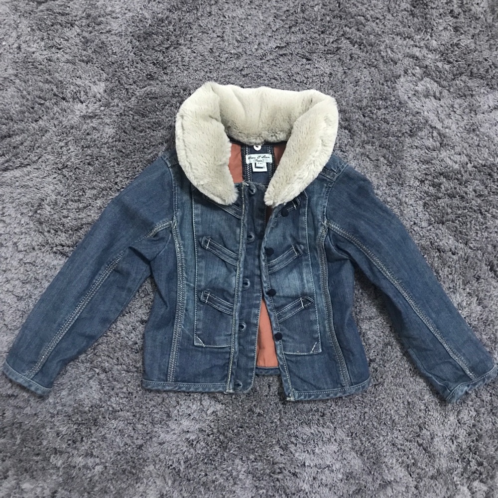 Eliane et Lena toddler girls denim jacket